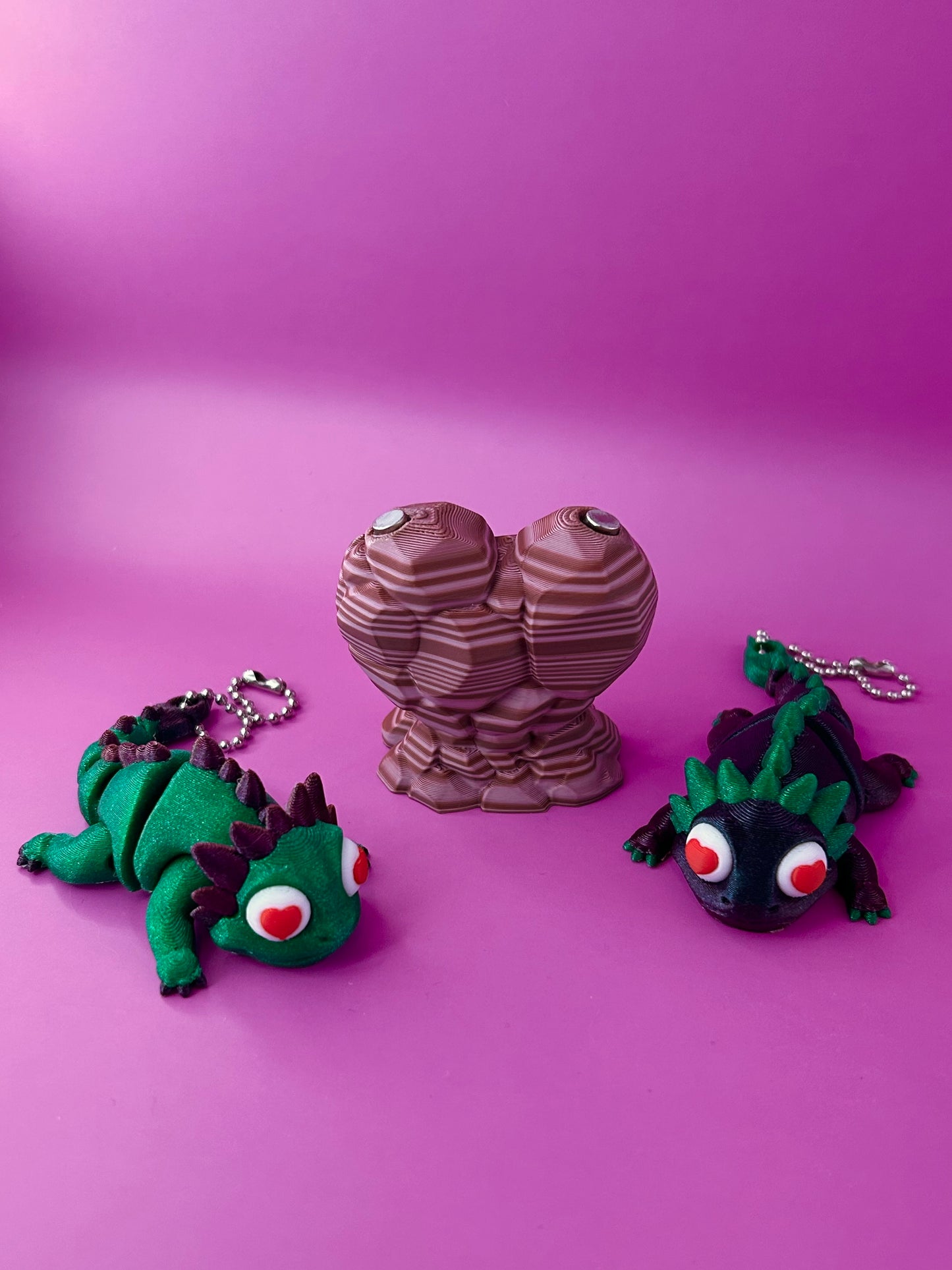 Dragon lovers articulated magnet keychains