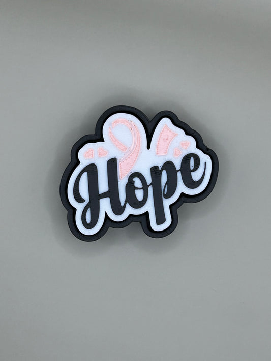 3D printed Breast cancer awareness “HOPE” fidget clicker