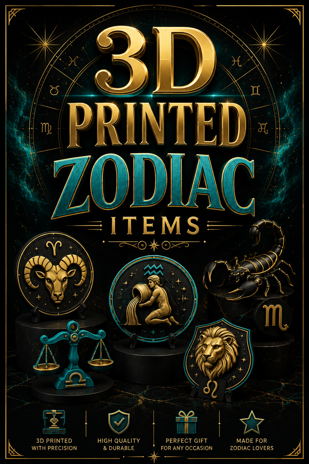 3D printed Zodiac Items