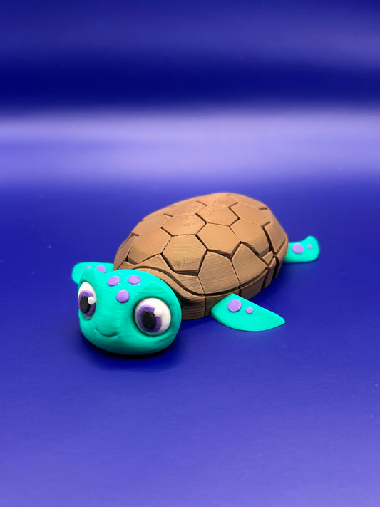 Myrtle the turtle articulated keychain or magnet