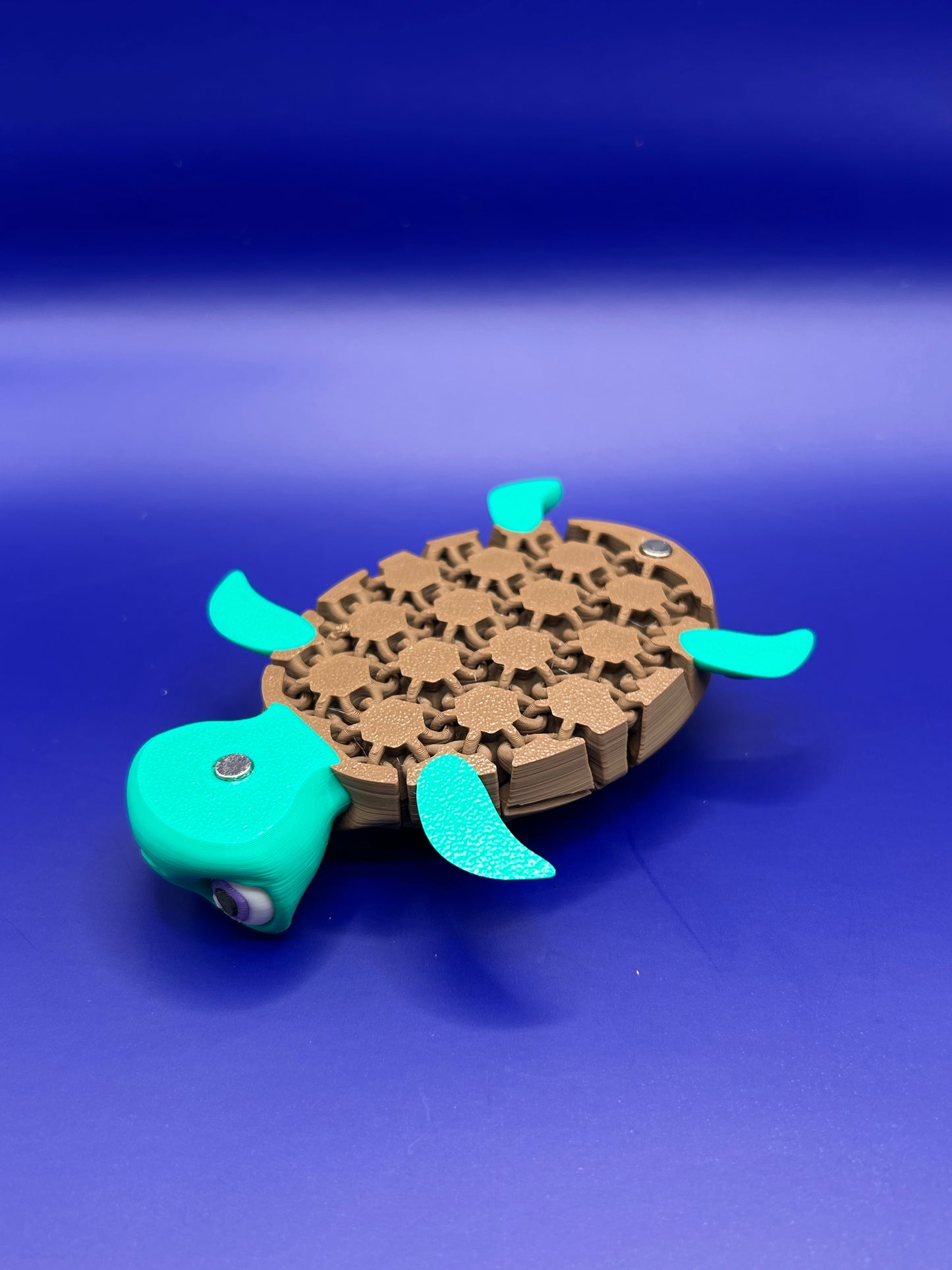 Myrtle the turtle articulated keychain or magnet
