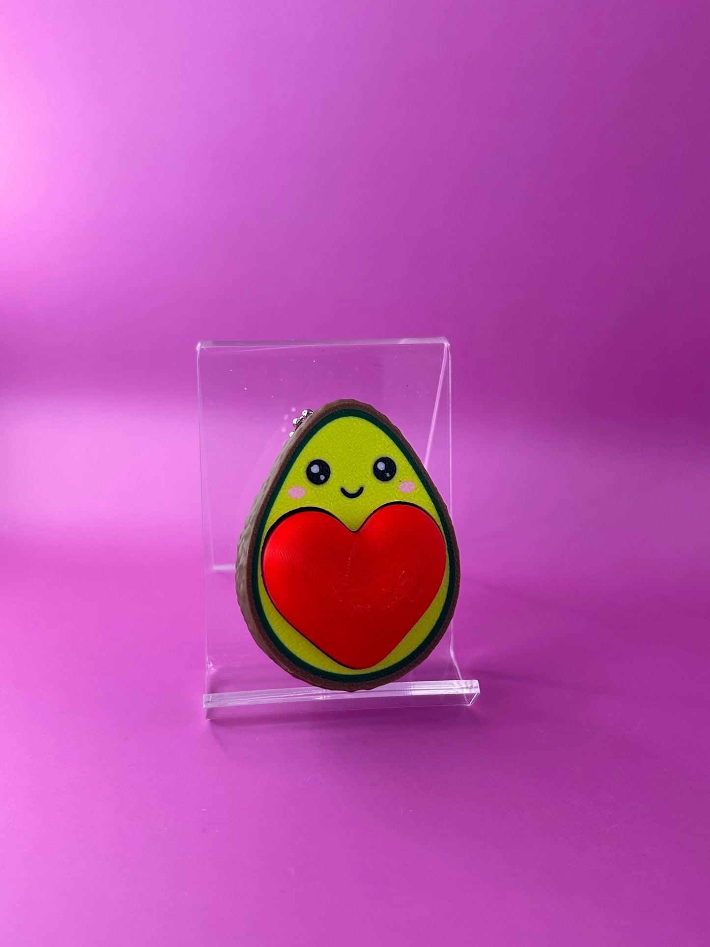 Avocado clicker keychain