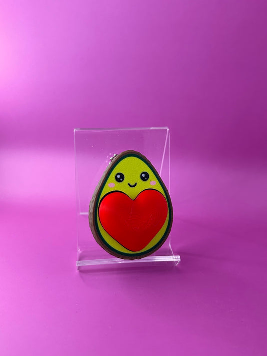Avocado clicker keychain