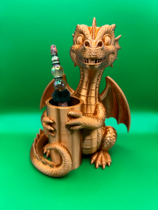 3D large printed Dragon pencil cup