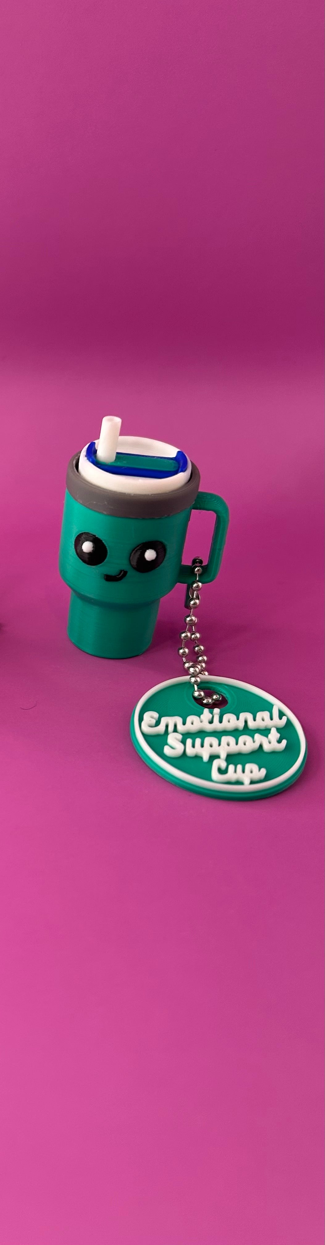 Emotional support cup fidget clicker