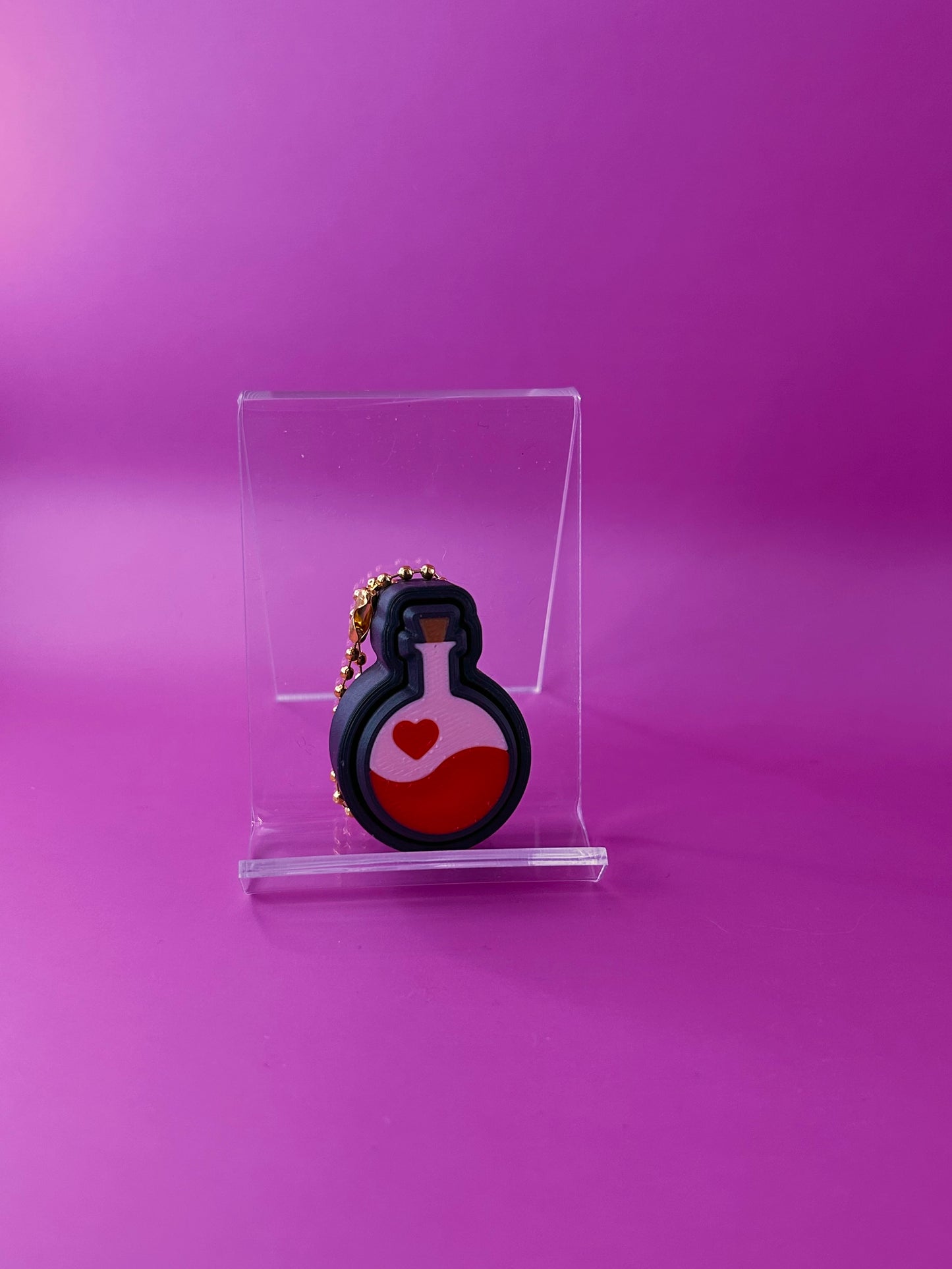 Love potion fidget clicker keychain