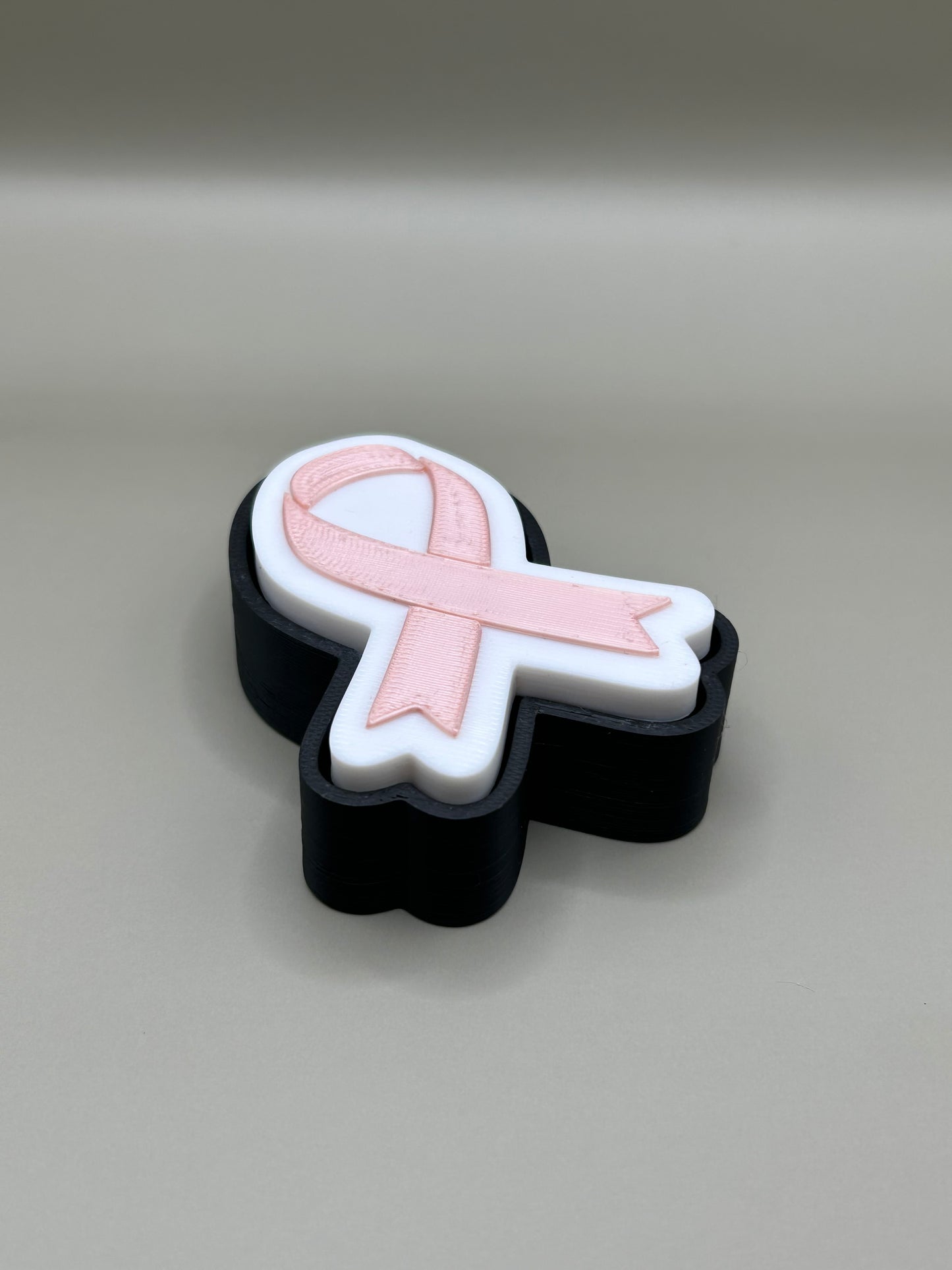 3D printed Breast cancer awareness bow fidget clicker
