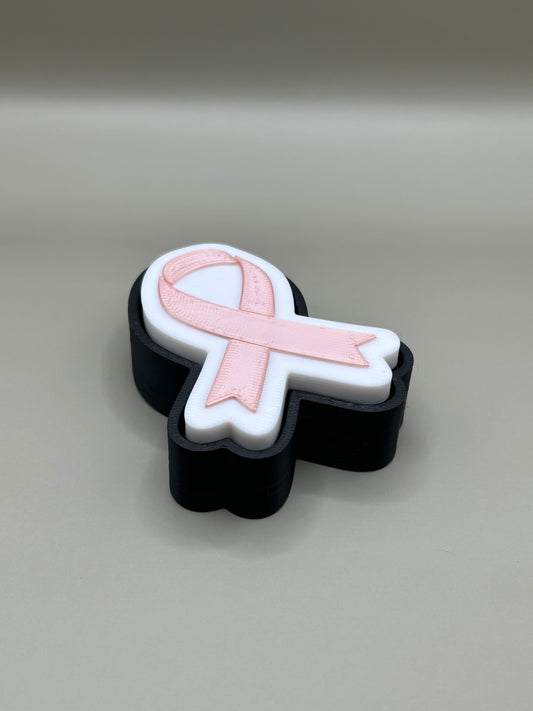 3D printed Breast cancer awareness bow fidget clicker