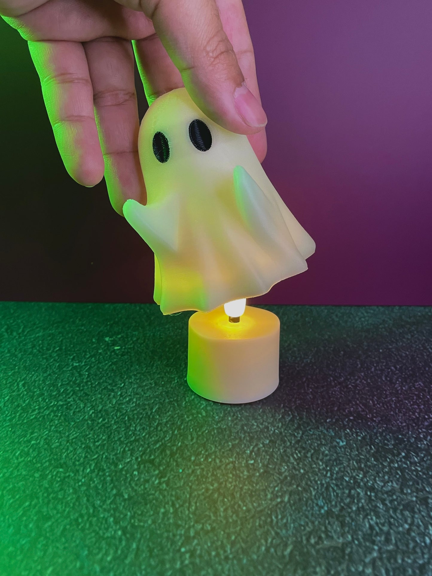 3D printed Glow-in-the-dark Ghost